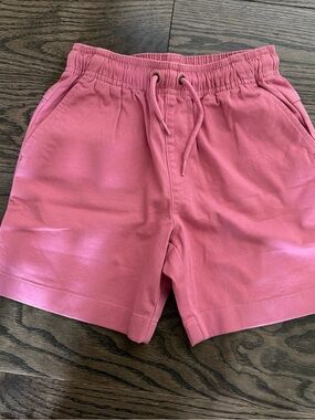 Crewcuts Rose Pink Elastic Waist Cotton Shorts